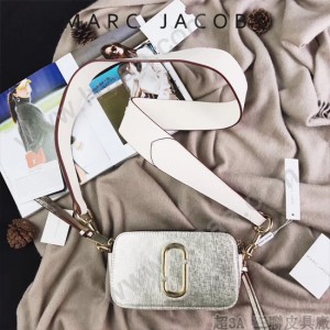 Marc Jacobs-001-26 宋佳趙麗穎同款Snapshot撞色復古金屬雙J扣D扣全新電鍍Logo相機包