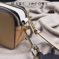 Marc Jacobs-001-20 宋佳趙麗穎同款Snapshot撞色復古金屬雙J扣D扣全新電鍍Logo相機包