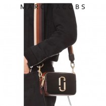 Marc Jacobs-001-15 宋佳趙麗穎同款Snapshot撞色復古金屬雙J扣D扣全新電鍍Logo相機包