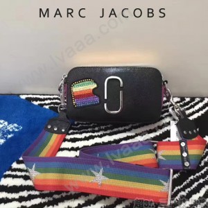 Marc Jacobs-003 秋冬新配色精緻小巧彩虹款Snapshot相機包