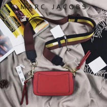 Marc Jacobs-001-19 宋佳趙麗穎同款Snapshot撞色復古金屬雙J扣D扣全新電鍍Logo相機包