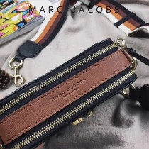 Marc Jacobs-001-21 宋佳趙麗穎同款Snapshot撞色復古金屬雙J扣D扣全新電鍍Logo相機包