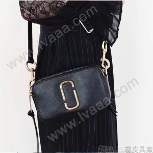 Marc Jacobs-001-15 宋佳趙麗穎同款Snapshot撞色復古金屬雙J扣D扣全新電鍍Logo相機包