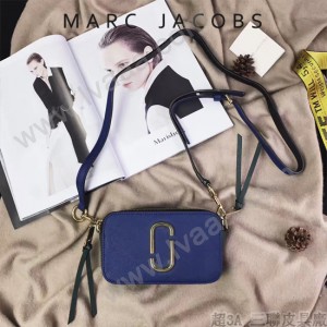 Marc Jacobs-001-14 宋佳趙麗穎同款Snapshot撞色復古金屬雙J扣D扣全新電鍍Logo相機包