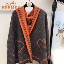 HERMES特價圍巾-0111-2 愛馬仕新款專櫃同步羊絨款雙面用圍巾披肩