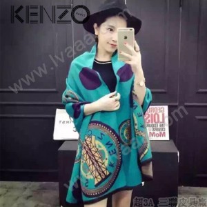 KENZO特價圍巾-1 鐵塔羊絨圍巾披肩