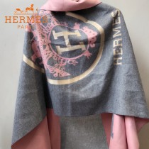 HERMES特價圍巾-1 愛馬仕新款專櫃同步羊絨款兩面用款圍巾披肩