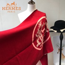 HERMES特價圍巾-1-3 愛馬仕新款專櫃同步羊絨款兩面用款圍巾披肩