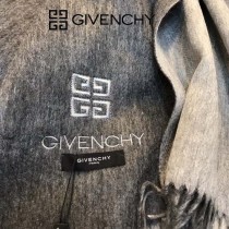 GIVENCHY圍巾-01 紀梵希男女款鄂爾多斯羊絨素色雙面刺繡長款圍巾