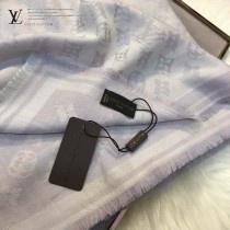 LV圍巾-02 路易威登春夏時裝秀Flower Lace精緻印花絲羊絨方巾