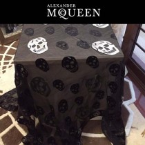 McQueen圍巾-01 麥昆潮流新款秋冬保暖羊絨長款圍巾