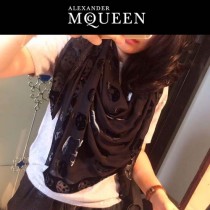 McQueen圍巾-01 麥昆潮流新款秋冬保暖羊絨長款圍巾