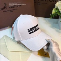 LV帽子-2 supreme聯名款潮流爆款精緻刺繡運動風情侶款鴨舌帽