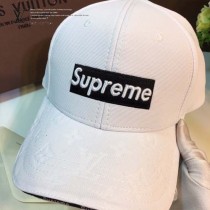 LV帽子-2 supreme聯名款潮流爆款精緻刺繡運動風情侶款鴨舌帽