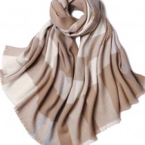 CHLOE圍巾-03-3 克洛伊秋冬專櫃新款原單輕縮絨平紋格紋羊羔絨長款圍巾