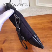 BV-B86318 寶緹嘉新款胎牛皮拼接帆布簡約大方收納信封包