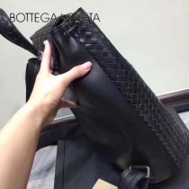 BV-059 專櫃經典原廠胎牛皮純手工編織男士雙肩包