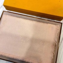 LV圍巾-014 路易威登經典暗紋開司米爾羊毛真絲方巾圍巾