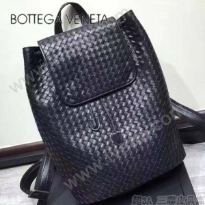 BV-059 專櫃經典原廠胎牛皮純手工編織男士雙肩包