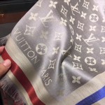 LV圍巾-022-2 專櫃限量新色原單開司米爾羊毛真絲方巾披肩