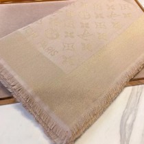 LV圍巾-014-12 路易威登經典暗紋開司米爾羊毛真絲方巾圍巾