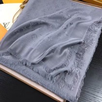 LV圍巾-014-8 路易威登經典暗紋開司米爾羊毛真絲方巾圍巾