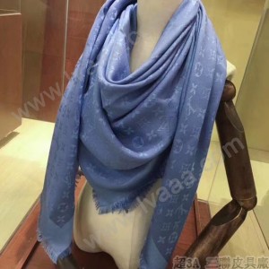 LV圍巾-014-21 路易威登經典暗紋開司米爾羊毛真絲方巾圍巾