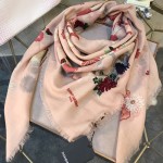 YSL圍巾-02-2 聖羅蘭秋冬新品輕薄款原單絲羊絨方巾披肩