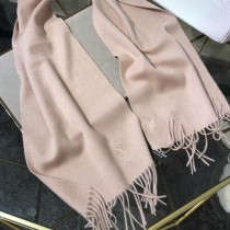 YSL圍巾-01-3 聖羅蘭經典素色款原單百分百純羊絨長款圍巾