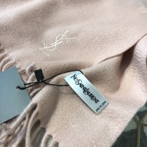 YSL圍巾-01-3 聖羅蘭經典素色款原單百分百純羊絨長款圍巾