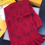 LV圍巾-031 唐嫣同款Logomania Shine羊毛加真絲長圍巾