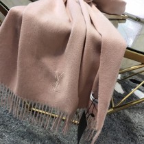 YSL圍巾-01-3 聖羅蘭經典素色款原單百分百純羊絨長款圍巾