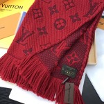 LV圍巾-031 唐嫣同款Logomania Shine羊毛加真絲長圍巾