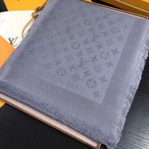 LV圍巾-014-8 路易威登經典暗紋開司米爾羊毛真絲方巾圍巾