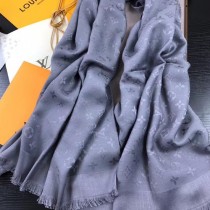 LV圍巾-014-8 路易威登經典暗紋開司米爾羊毛真絲方巾圍巾