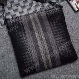 BV-Au0079-4 新款拼色進口胎牛皮郭濤同款刺繡男士斜挎包