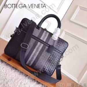 BV-V65395-2 新款刺繡進口胎牛皮時尚編織圖案公文包
