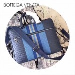 BV-V65395 新款刺繡進口胎牛皮時尚編織圖案公文包