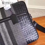 BV-V65395-2 新款刺繡進口胎牛皮時尚編織圖案公文包