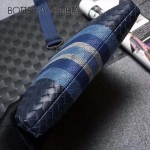 BV-Au0079-2 新款拼色進口胎牛皮郭濤同款刺繡男士斜挎包