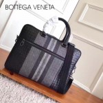 BV-V65395-2 新款刺繡進口胎牛皮時尚編織圖案公文包