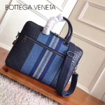 BV-V65395 新款刺繡進口胎牛皮時尚編織圖案公文包