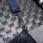 BV-Au0079-2 新款拼色進口胎牛皮郭濤同款刺繡男士斜挎包