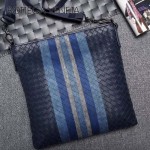 BV-Au0079-2 新款拼色進口胎牛皮郭濤同款刺繡男士斜挎包
