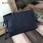 BV-V65332-7 最新款胎牛皮純手工編織收納薄款手拿包信封包