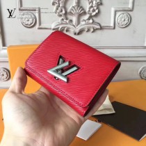 LV-M64413 LV原單TWIST小巧經典Epi小牛皮紅色短款錢夾