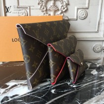 LV-M62034 原版皮老花三合一時尚最新款小手包