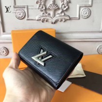 LV-64414 LV原單TWIST小巧經典Epi小牛皮黑色短款錢夾