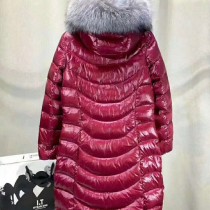 Moncler衣服-025 蒙口冬季禦寒新品原單aphia銀狐毛領收腰羽絨服外套