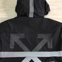Moncler衣服-013 專櫃新品沖孔箭頭3M反光防水防風連帽羽絨服外套